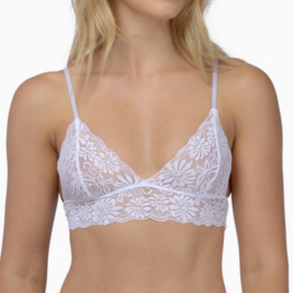 lace bralette white